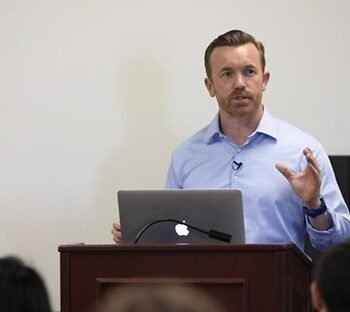 Rick Wenner presenting to fitness professionals